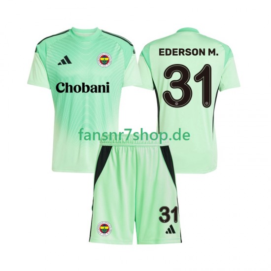 fußball trikot Fenerbahce Ederson Moraes 31 Torhüter Kinder Auswärts 2025-2026 Kurzarm