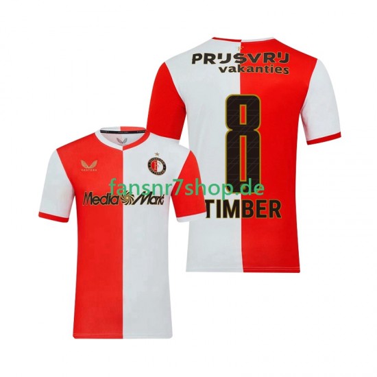 Feyenoord Rotterdam fußball trikot Quinten Timber 8 Herren Heim 2025-2026 Kurzarm Feyenoord Rotterdam fußball trikot Quinten Timber 8 Herren Heim 2025-2026 Kurzarm