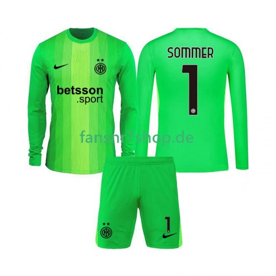 Inter Mailand fußball trikot Yann Sommer 1 Torhüter Kinder Ausweich 2025-2026 Langarm