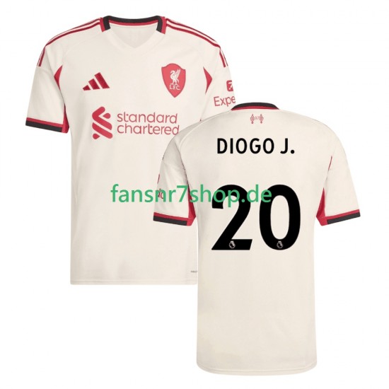 Liverpool fußball trikot Diogo Jota 20 Herren Auswärts 2025-2026 Kurzarm