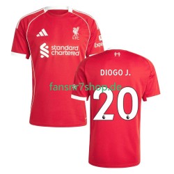Liverpool fußball trikot Diogo Jota 20 Herren Heim 2025-2026 Kurzarm
