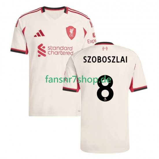 Liverpool fußball trikot Dominik Szoboszlai 8 Herren Auswärts 2025-2026 Kurzarm