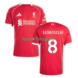 Liverpool fußball trikot Dominik Szoboszlai 8 Herren Heim 2025-2026 Kurzarm