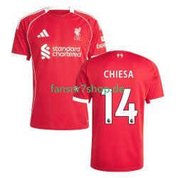 Liverpool fußball trikot Federico Chiesa 14 Herren Heim 2025-2026 Kurzarm