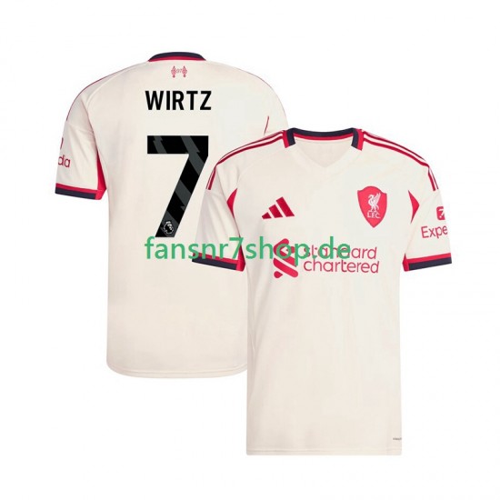 Liverpool fußball trikot Florian Wirtz 7 Herren Auswärts 2025-2026 Kurzarm