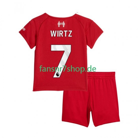 Liverpool fußball trikot Florian Wirtz 7 Kinder Heim 2025-2026 Kurzarm