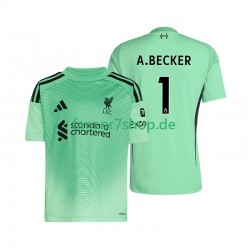 Liverpool fußball trikot Alisson Becker 1 Torhüter Herren Heim 2025-2026 Kurzarm