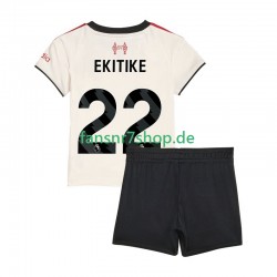 Liverpool fußball trikot Hugo Ekitike 22 Kinder Auswärts 2025-2026 Kurzarm