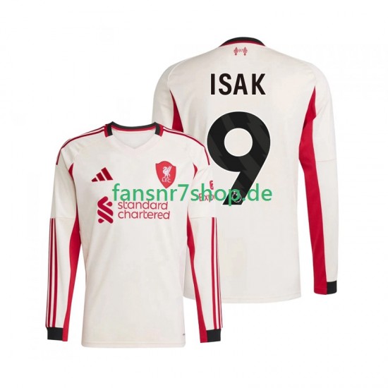 Liverpool fußball trikot ISAK 9 Herren Auswärts 2025-2026 Langarm Liverpool fußball trikot ISAK 9 Herren Auswärts 2025-2026 Langarm