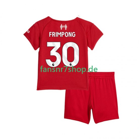 Liverpool fußball trikot Jeremie Frimpong 30 Kinder Heim 2025-2026 Kurzarm