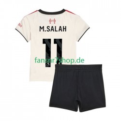 Liverpool fußball trikot Mohamed Salah 11 Kinder Auswärts 2025-2026 Kurzarm