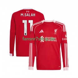 Liverpool fußball trikot Mohamed Salah 11 Herren Heim 2025-2026 Langarm