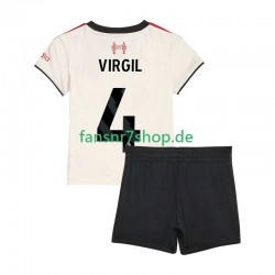 Liverpool fußball trikot Virgil van Dijk 4 Kinder Auswärts 2025-2026 Kurzarm