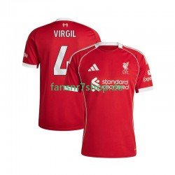 Liverpool fußball trikot Virgil van Dijk 4 Herren Heim 2025-2026 Kurzarm
