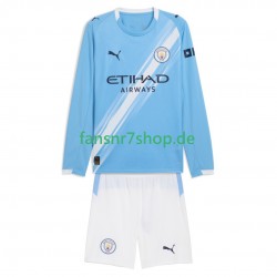 Manchester City fußball trikot Kinder Heim 2025-2026 Langarm
