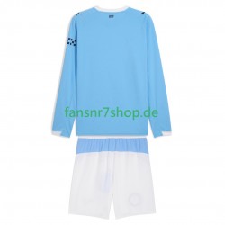 Manchester City fußball trikot Kinder Heim 2025-2026 Langarm