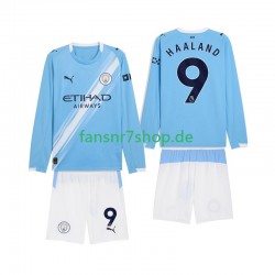 Manchester City fußball trikot Erling Haaland 9 Kinder Heim 2025-2026 Langarm