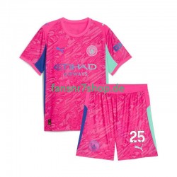 Manchester City fußball trikot Gianluigi Donnarumma 25 Torhüter Kinder Auswärts 2025-2026 Kurzarm