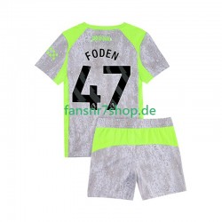Manchester City fußball trikot Phil Foden 47 Kinder Ausweich 2025-2026 Kurzarm