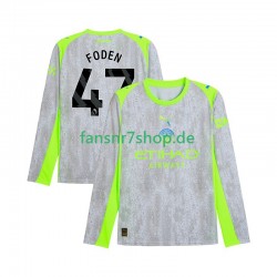 Manchester City fußball trikot Phil Foden 47 Herren Ausweich 2025-2026 Langarm