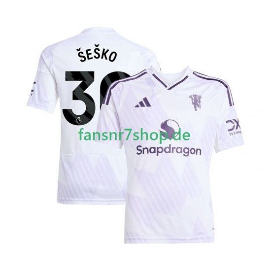 Manchester United fußball trikot Benjamin Sesko 30 Herren Auswärts 2025-2026 Kurzarm Manchester United fußball trikot Benjamin Sesko 30 Herren Auswärts 2025-2026 Kurzarm