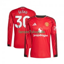 Manchester United fußball trikot Benjamin Sesko 30 Herren Heim 2025-2026 Langarm