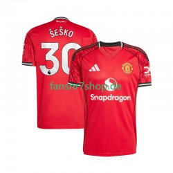Manchester United fußball trikot Benjamin Sesko 30 Herren Heim 2025-2026 Kurzarm