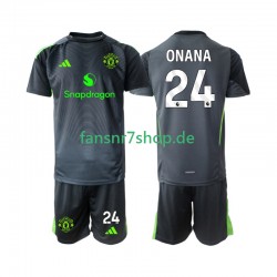Manchester United fußball trikot Andre Onana 24 Torhüter Kinder Auswärts 2025-2026 Kurzarm