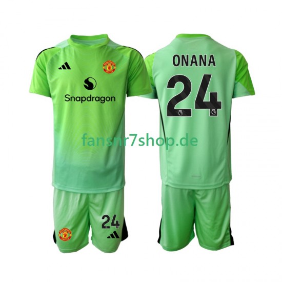 Manchester United fußball trikot Andre Onana 24 Torhüter Kinder Viertes 2025-2026 Kurzarm