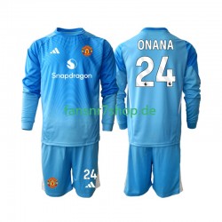 Manchester United fußball trikot Andre Onana 24 Torhüter Kinder Heim 2025-2026 Langarm