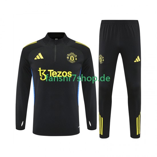 Manchester United Sweatshirts Anzüge Schwarz 2025-2026