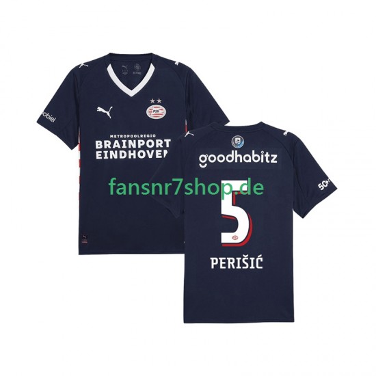 PSV Eindhoven fußball trikot Ivan Perisic 5 Herren Auswärts 2025-2026 Kurzarm PSV Eindhoven fußball trikot Ivan Perisic 5 Herren Auswärts 2025-2026 Kurzarm