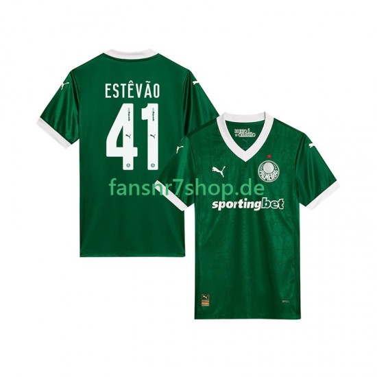 Palmeiras fußball trikot Estevao 41 Herren Heim 2025-2026 Kurzarm