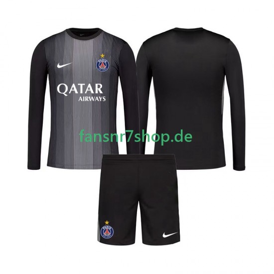 Paris Saint-Germain fußball trikot Torhüter Kinder Heim 2025-2026 Langarm Paris Saint-Germain fußball trikot Torhüter Kinder Heim 2025-2026 Langarm