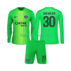 Paris Saint-Germain fußball trikot Lucas Chevalier 30 Torhüter Kinder Auswärts 2025-2026 Langarm