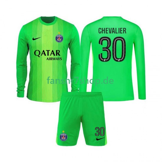 Paris Saint-Germain fußball trikot Lucas Chevalier 30 Torhüter Kinder Auswärts 2025-2026 Langarm