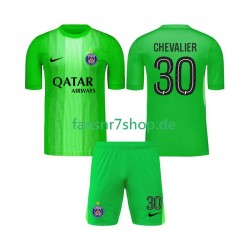 Paris Saint-Germain fußball trikot Lucas Chevalier 30 Torhüter Kinder Auswärts 2025-2026 Kurzarm