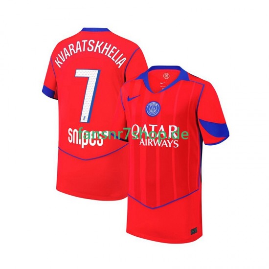 Paris Saint-Germain fußball trikot Khvicha Kvaratskhelia 7 Herren Ausweich 2025-2026 Kurzarm