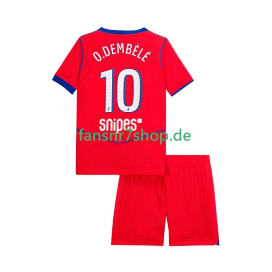 Paris Saint-Germain fußball trikot Ousmane Dembele 10 Kinder Ausweich 2025-2026 Kurzarm Paris Saint-Germain fußball trikot Ousmane Dembele 10 Kinder Ausweich 2025-2026 Kurzarm