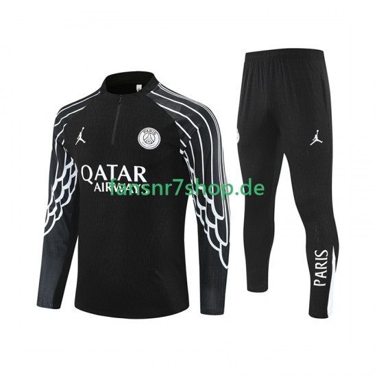 Paris Saint-Germain Sweatshirts Anzüge Schwarz 2025-2026