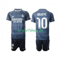 Real Madrid fußball trikot Mbappé Kylian 10 Kinder Auswärts 2025-2026 Kurzarm