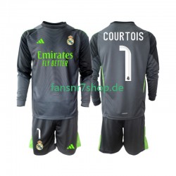Real Madrid fußball trikot Thibaut Courtois 1 Kinder Ausweich 2025-2026 Langarm