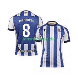Real Sociedad fußball trikot Arsen Zakharyan 8 Herren Heim 2025-2026 Kurzarm