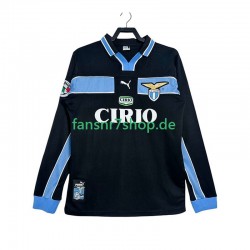 Lazio Rom fußball trikot 1998 Herren Auswärts Retro 1999 Langarm