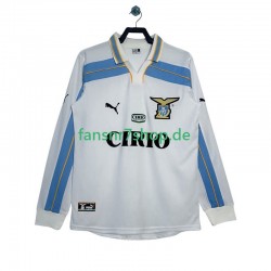 Lazio Rom fußball trikot 2000 Herren Auswärts Retro 1999 Langarm