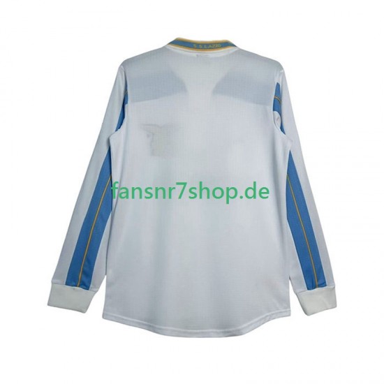 Lazio Rom fußball trikot 2000 Herren Auswärts Retro 1999 Langarm