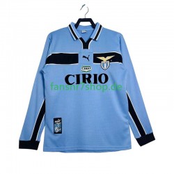 Lazio Rom fußball trikot 1998 Herren Heim Retro 1999 Langarm
