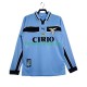 Lazio Rom fußball trikot 1998 Herren Heim Retro 1999 Langarm