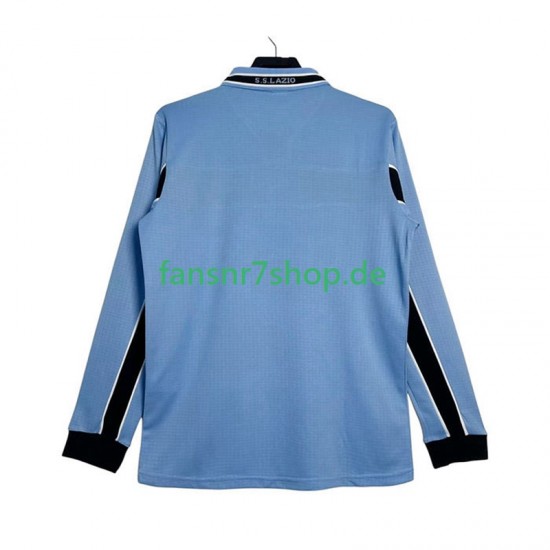 Lazio Rom fußball trikot 1998 Herren Heim Retro 1999 Langarm