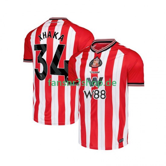fußball trikot Sunderland Granit Xhaka 34 Herren Heim 2025-2026 Kurzarm